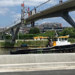Schwingungstilger für Fußgängerbrücken in Gent