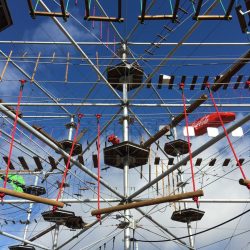 m.connect Zugstabsysteme im Hochseilgarten Oberhof